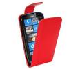 Nokia Lumia 610 Δερμάτινη Filp Θήκη Κόκκινο OEM